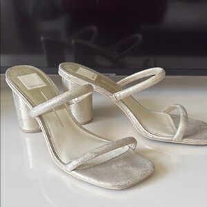 Dolce Vita Metalic Gold Block Heels